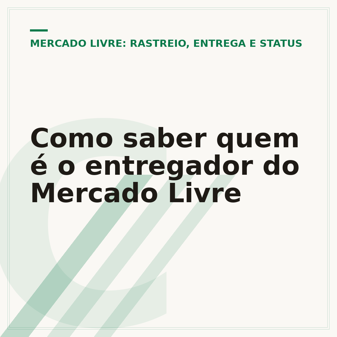 Como saber quem é o entregador do Mercado Livre