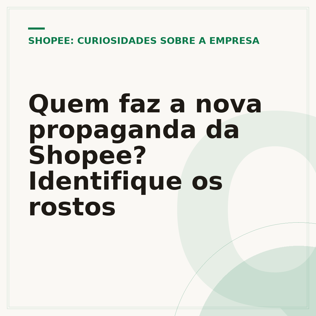 Quem faz a nova propaganda da Shopee? Identifique os rostos