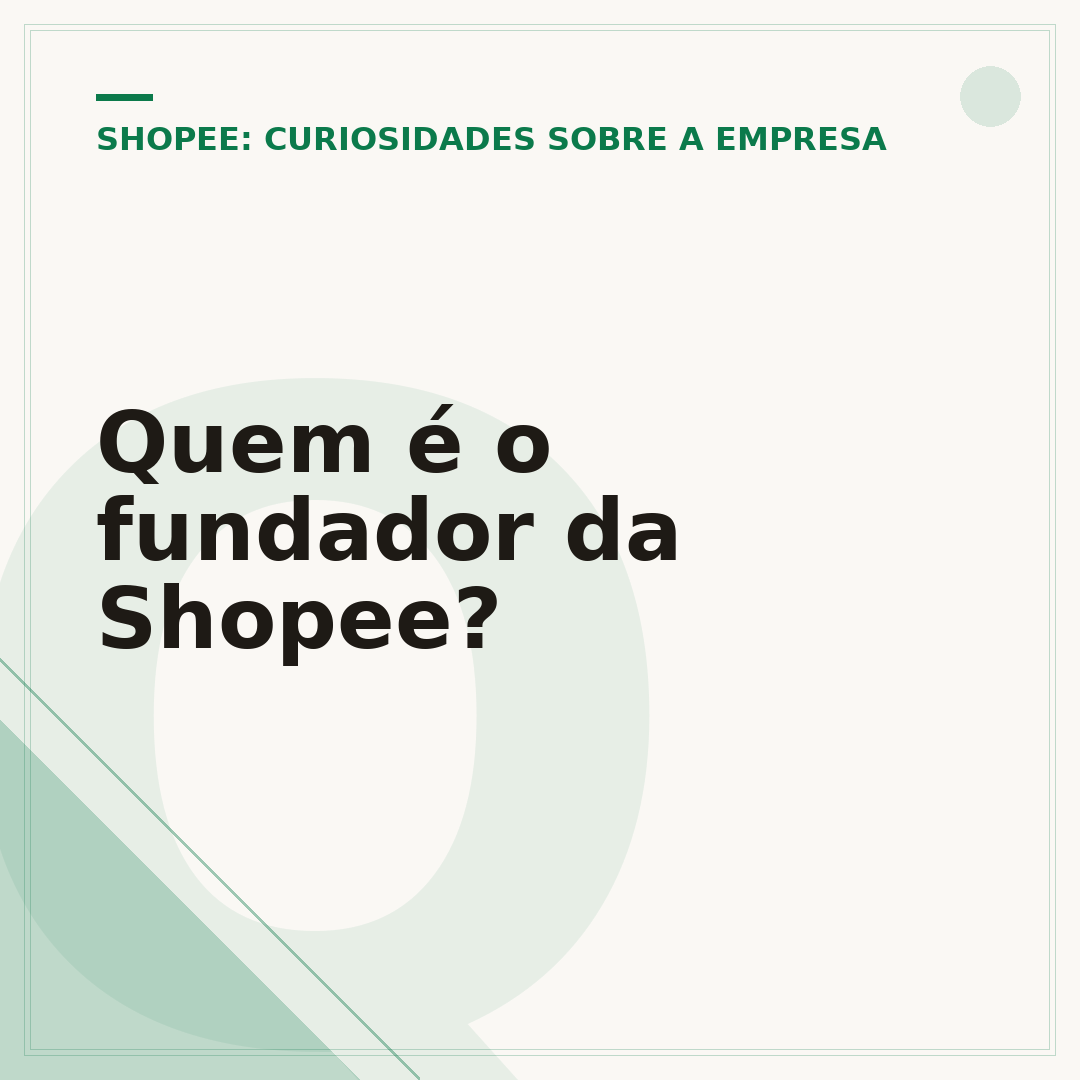 Quem é o fundador da Shopee?