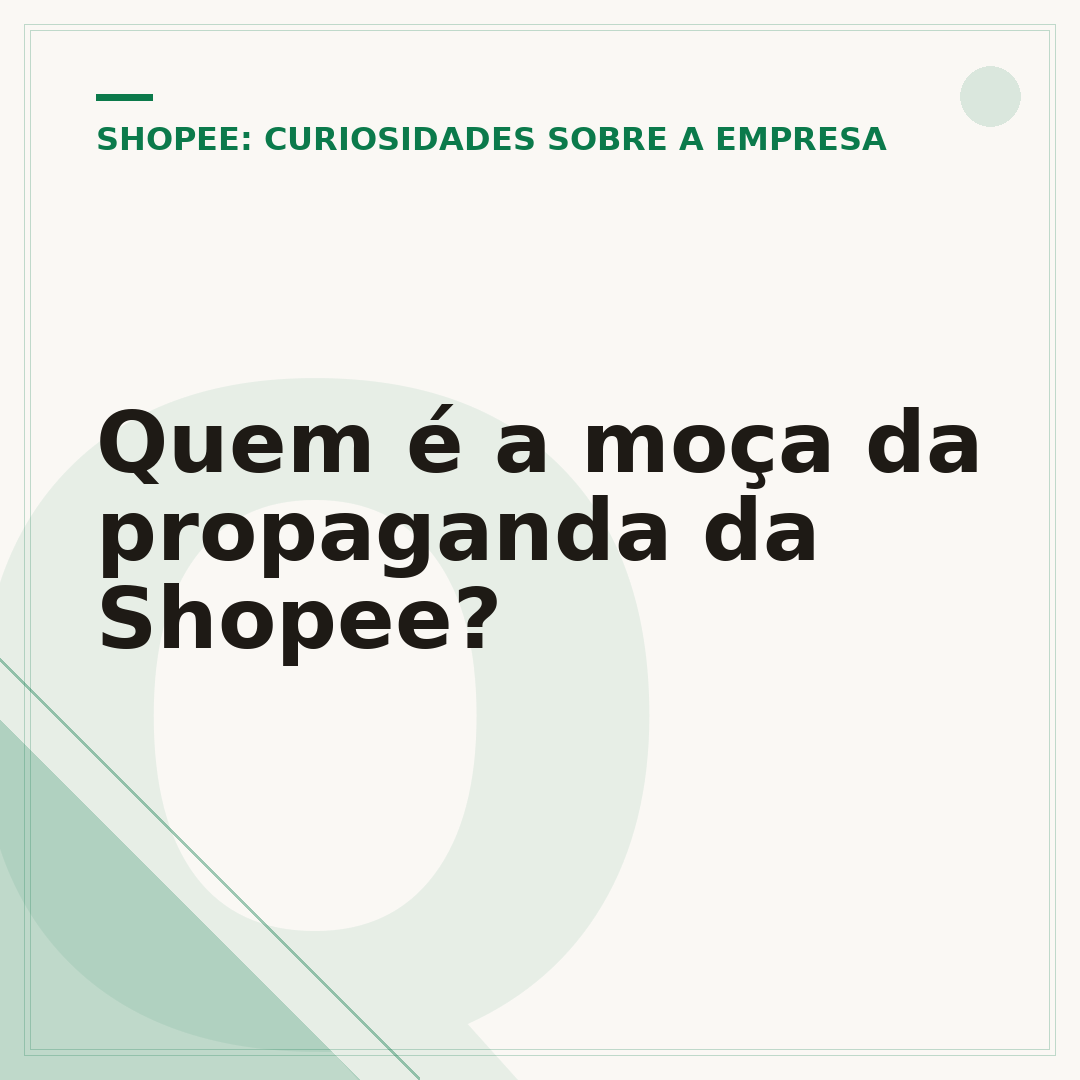 Quem é a moça da propaganda da Shopee?