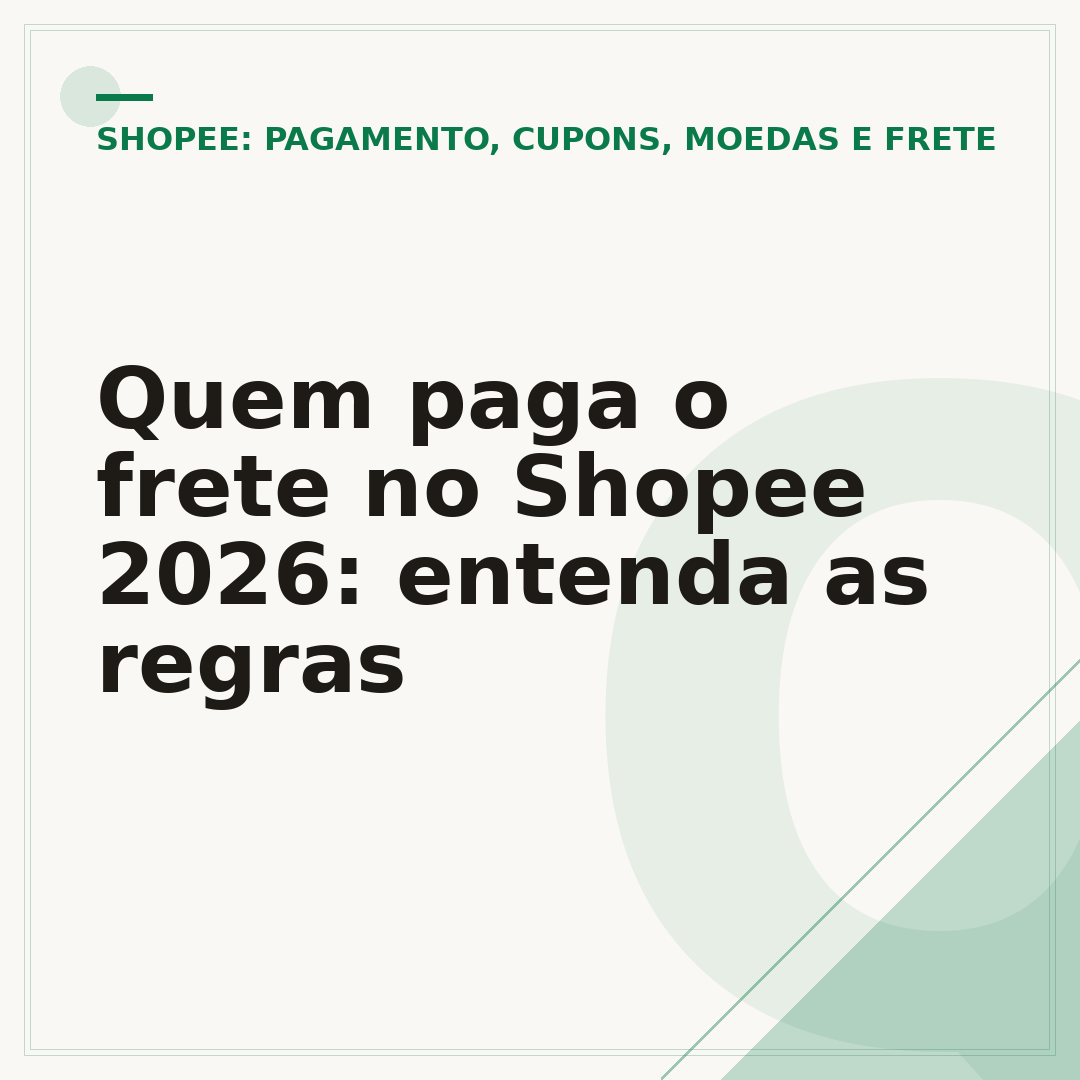Quem paga o frete no Shopee 2026: entenda as regras