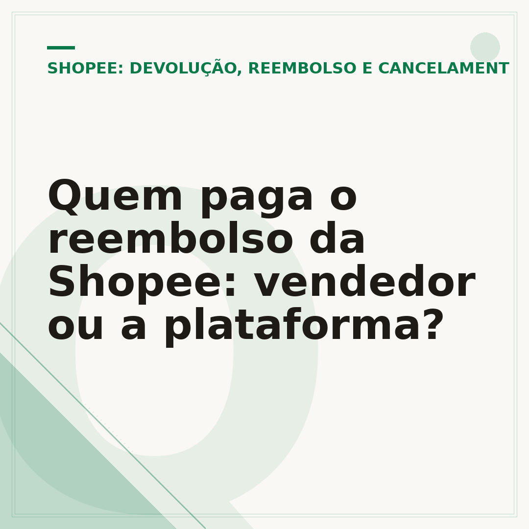 Quem paga o reembolso da Shopee: vendedor ou a plataforma?
