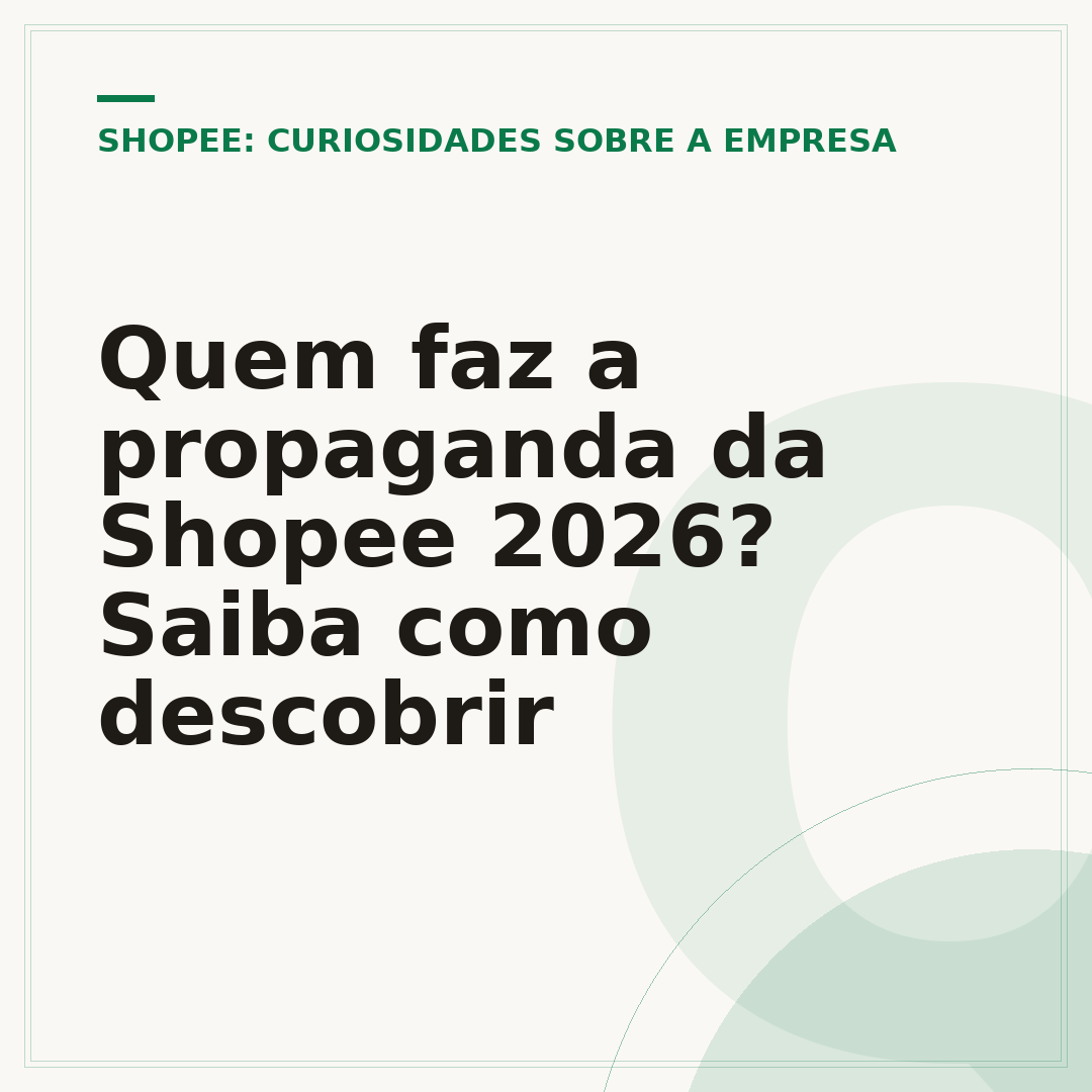 Quem faz a propaganda da Shopee 2026? Saiba como descobrir
