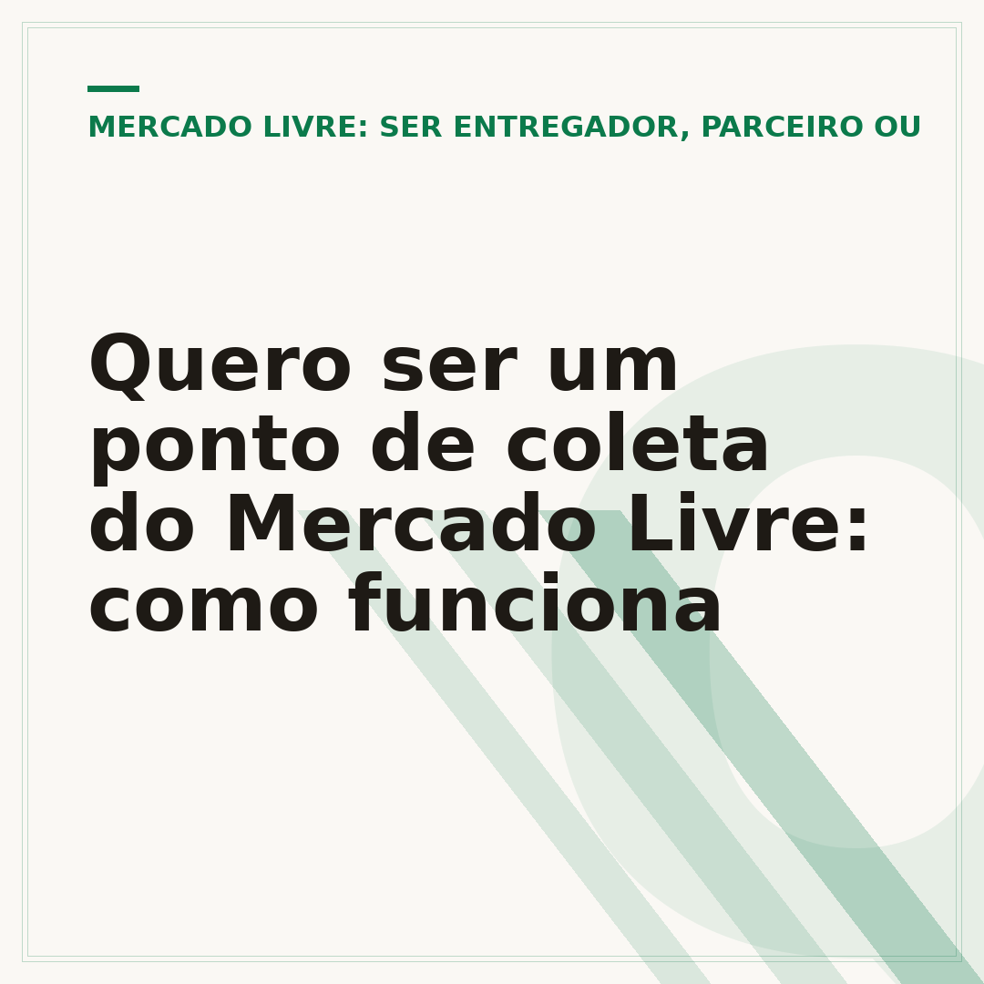 Quero ser um ponto de coleta do Mercado Livre: como funciona