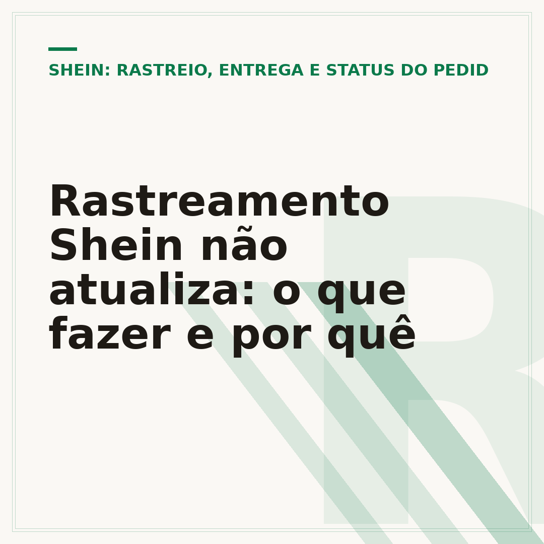 Rastreamento Shein não atualiza: o que fazer e por quê