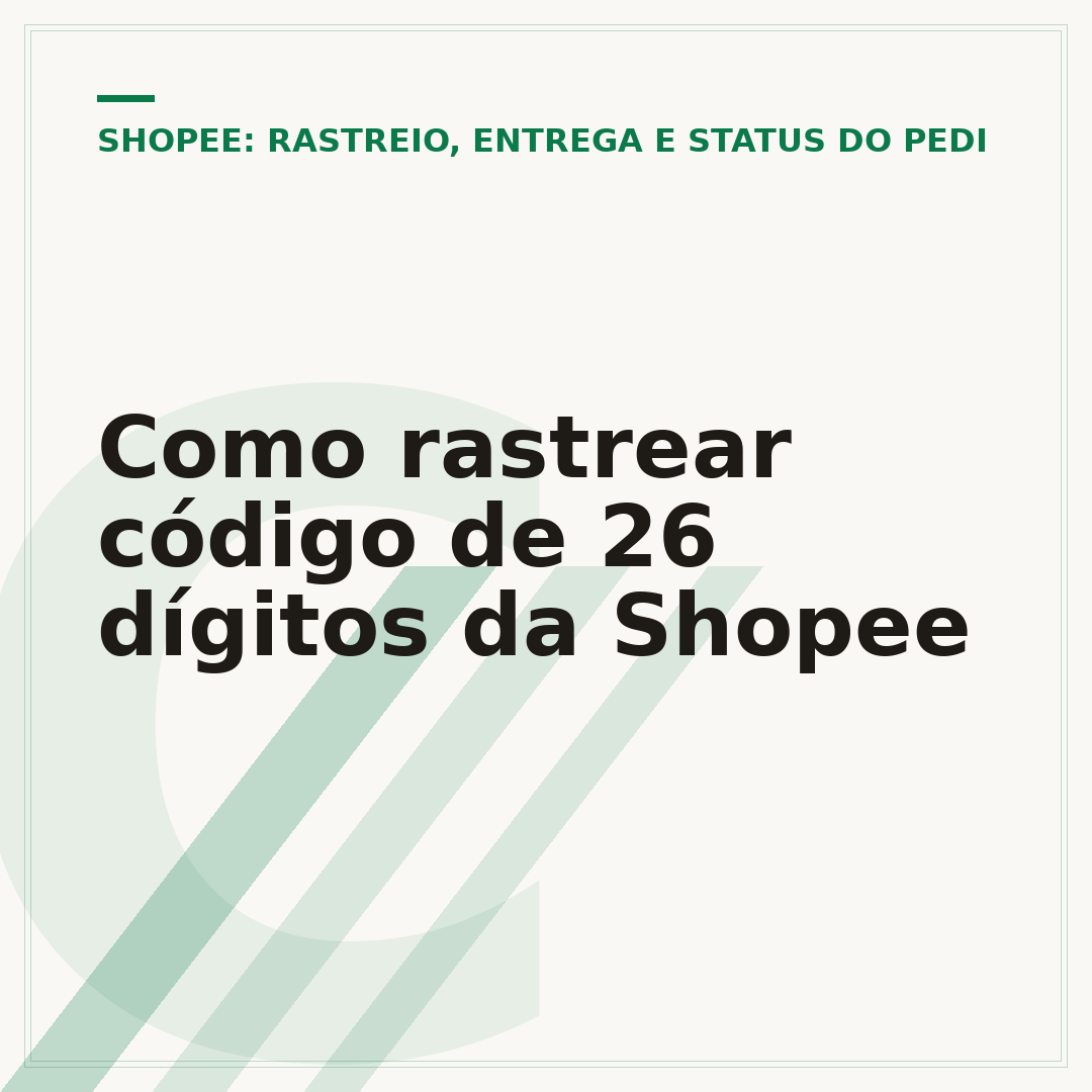 Como rastrear código de 26 dígitos da Shopee