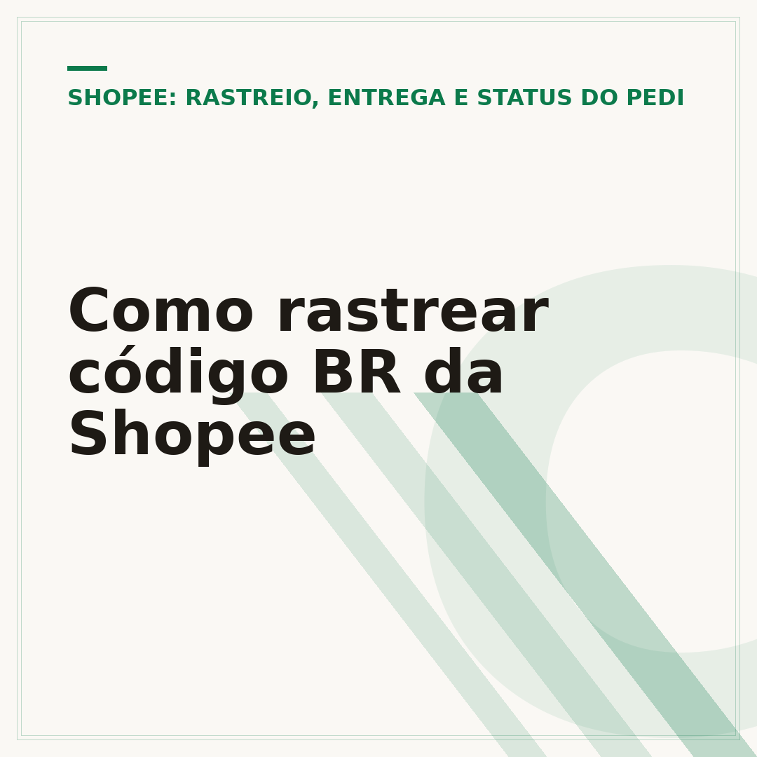 Como rastrear código BR da Shopee