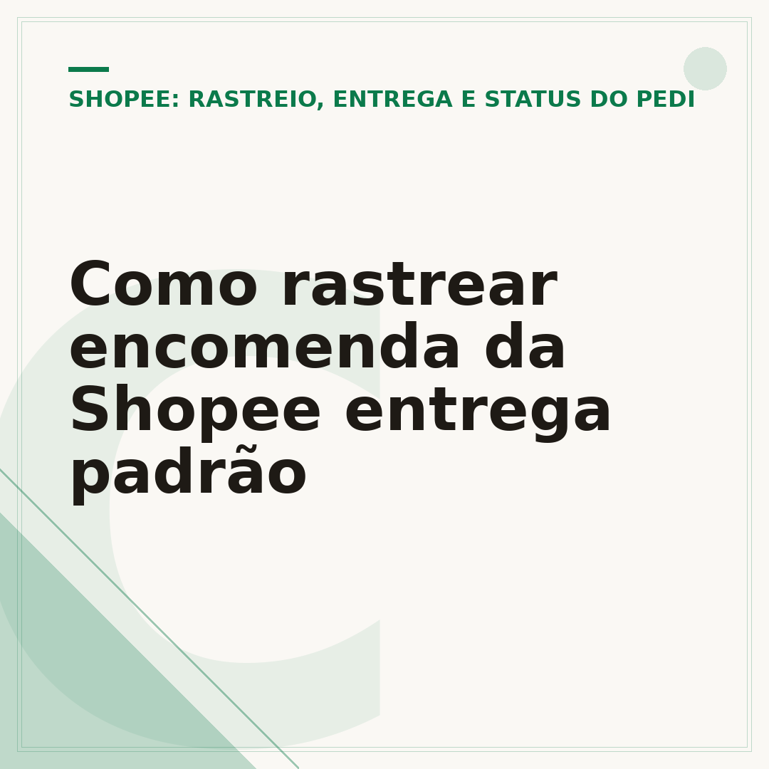 Como rastrear encomenda da Shopee entrega padrão