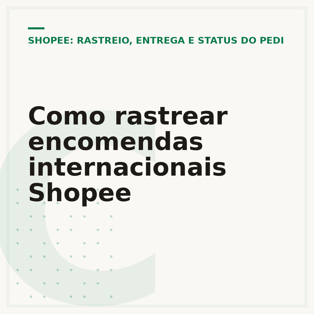 Como rastrear encomendas internacionais Shopee