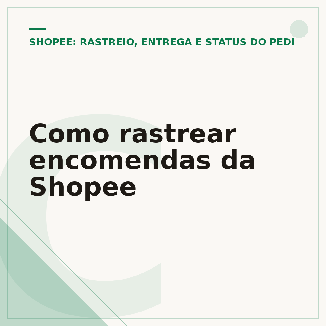 Como rastrear encomendas da Shopee