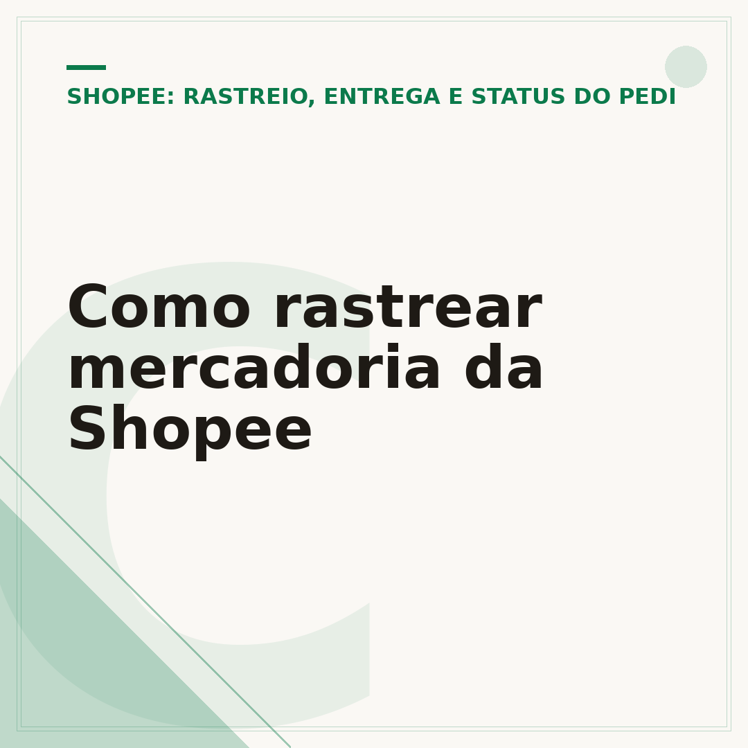 Como rastrear mercadoria da Shopee