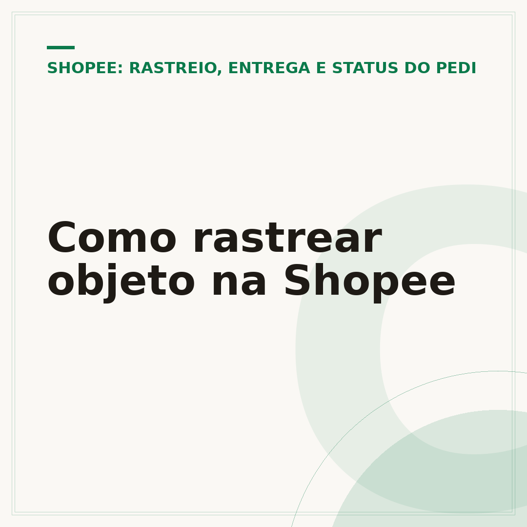 Como rastrear objeto na Shopee