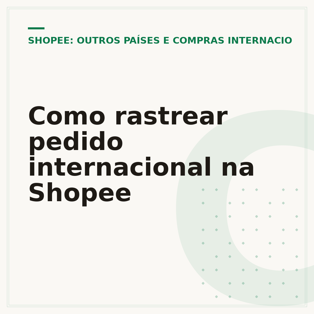 Como rastrear pedido internacional na Shopee