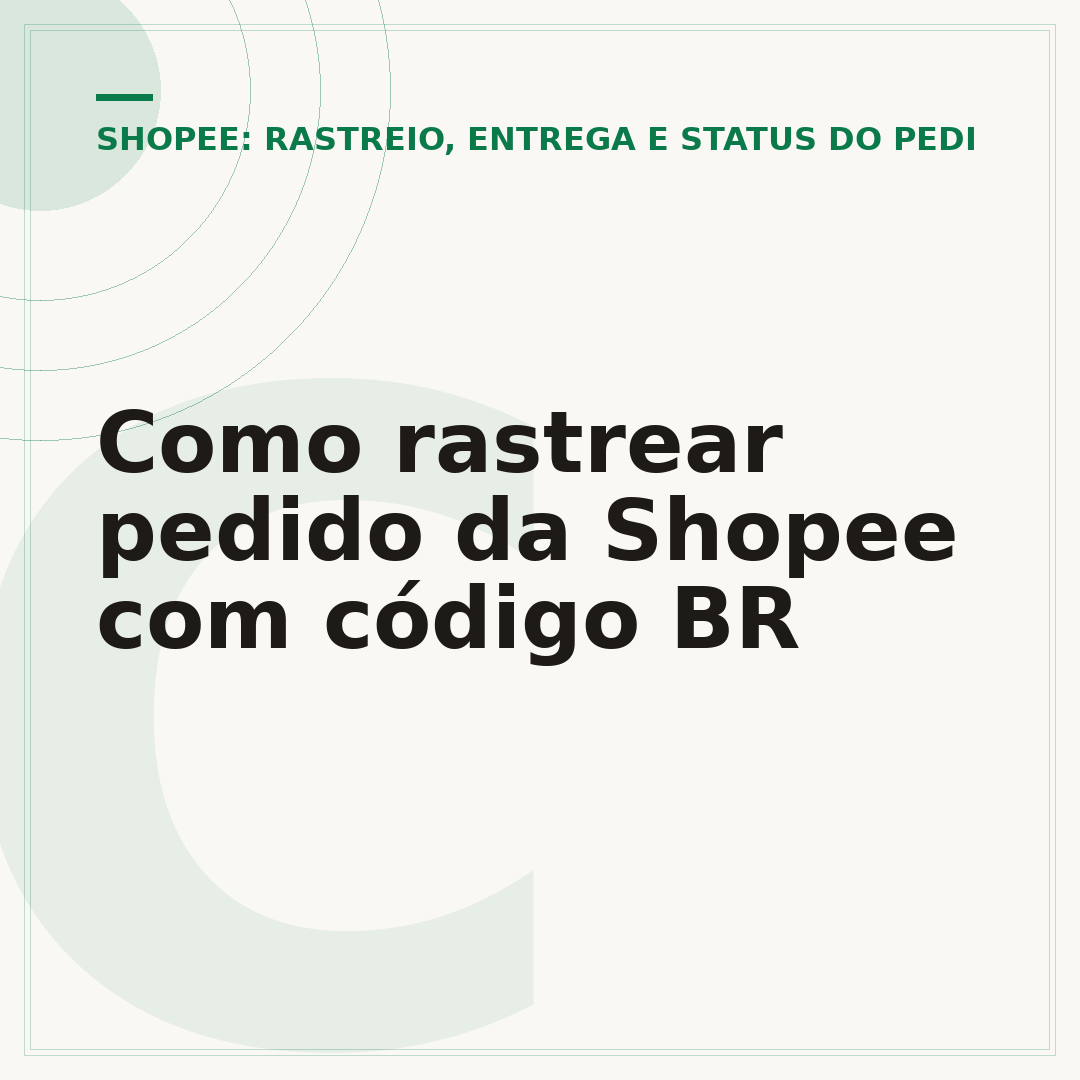 Como rastrear pedido da Shopee com código BR