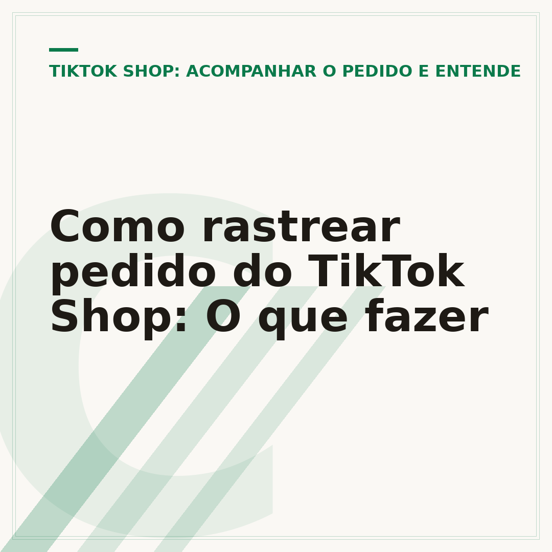 Como rastrear pedido do TikTok Shop: O que fazer