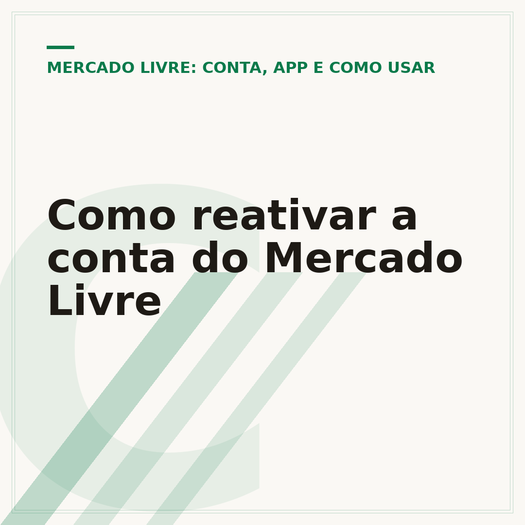 Como reativar a conta do Mercado Livre