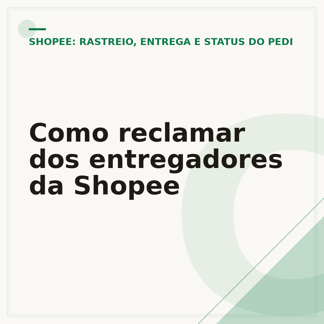 Como reclamar dos entregadores da Shopee
