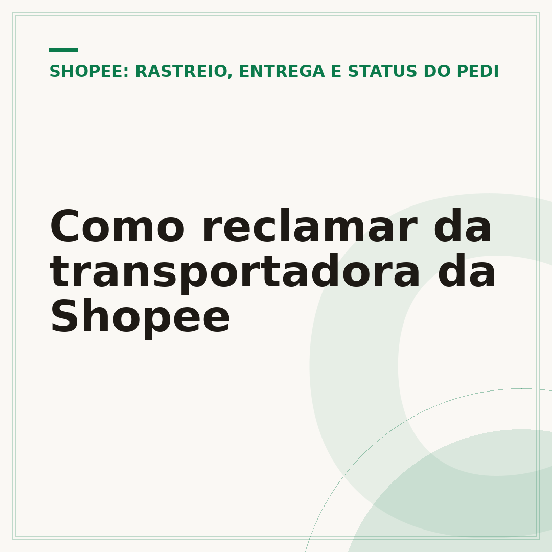 Como reclamar da transportadora da Shopee