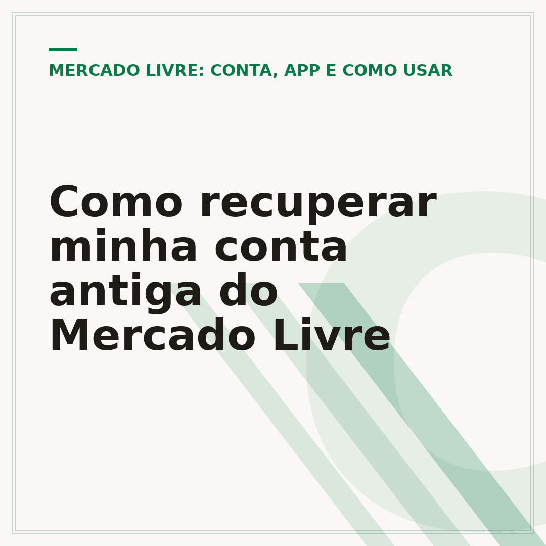 Como recuperar minha conta antiga do Mercado Livre