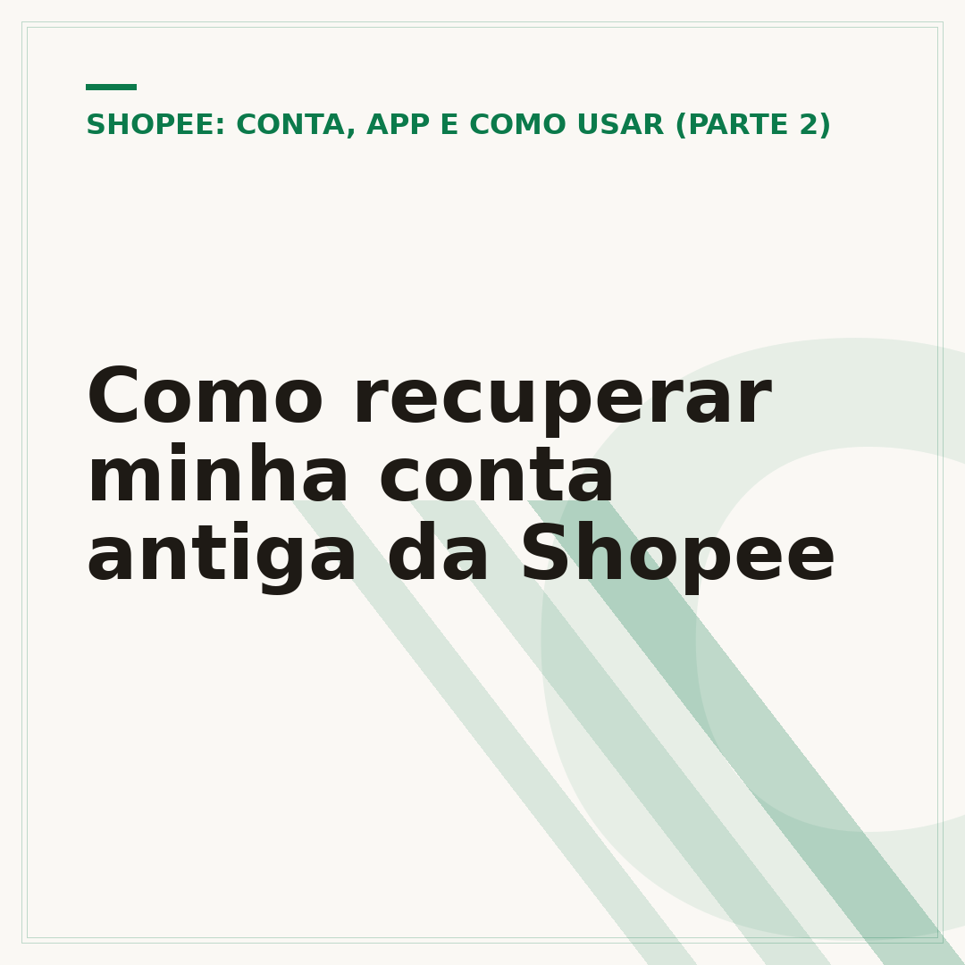 Como recuperar minha conta antiga da Shopee