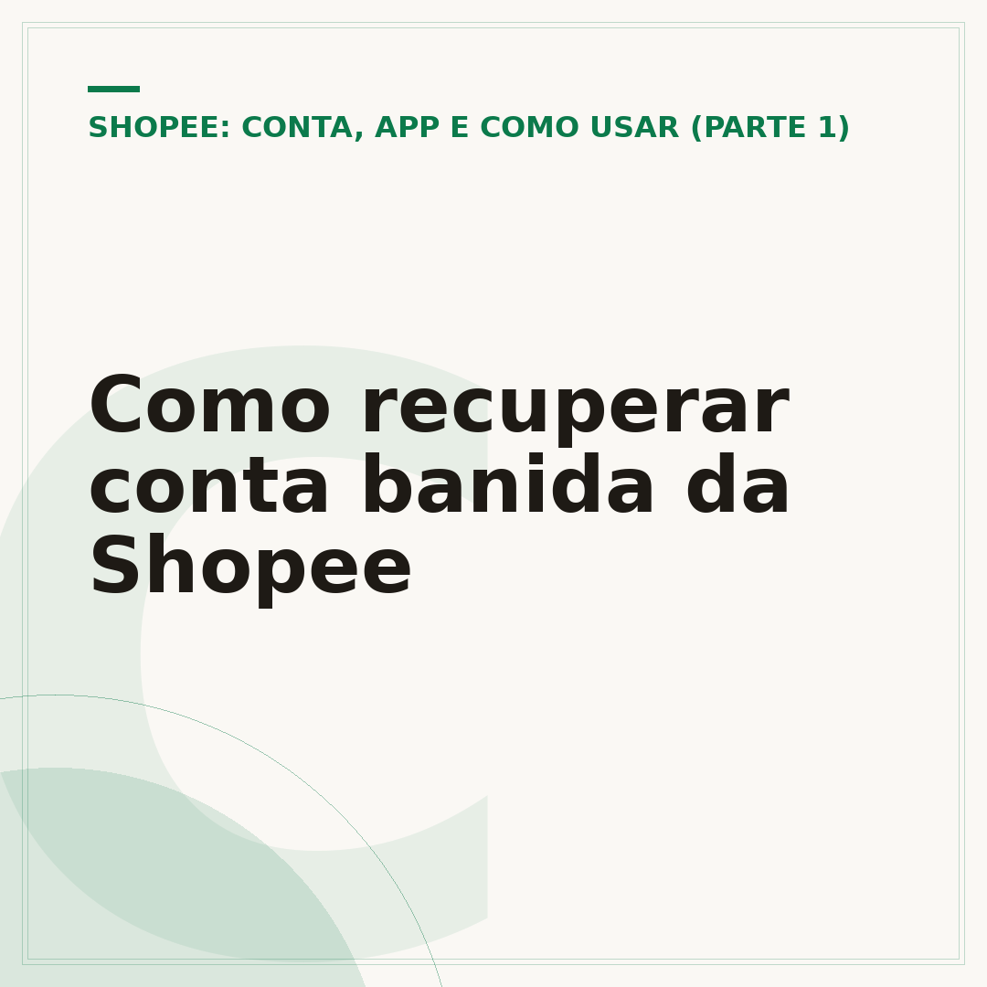 Como recuperar conta banida da Shopee
