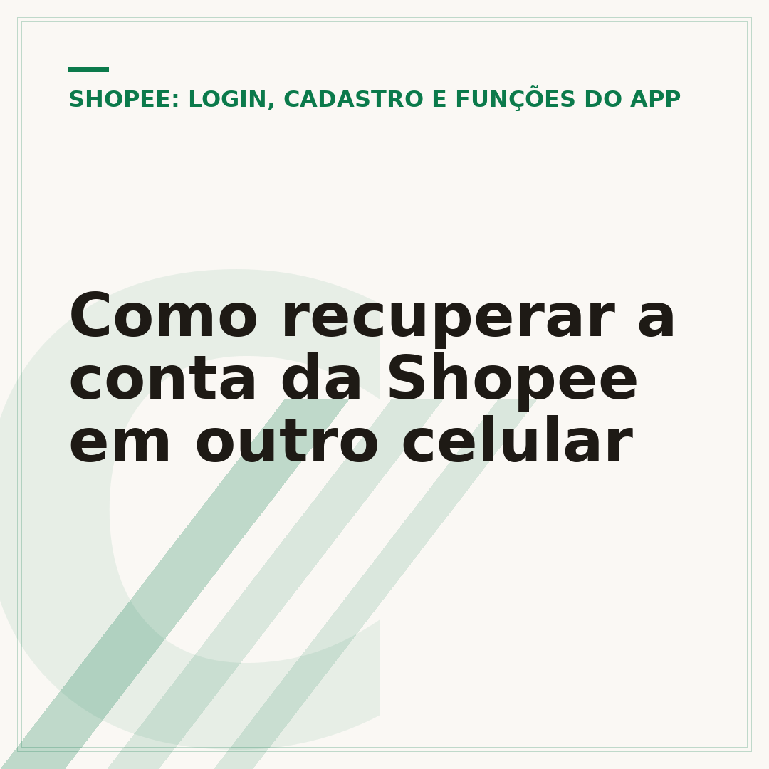 Como recuperar a conta da Shopee em outro celular