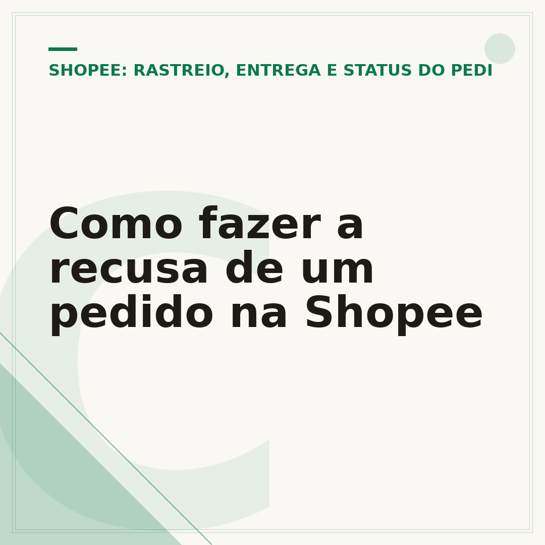 Como fazer a recusa de um pedido na Shopee
