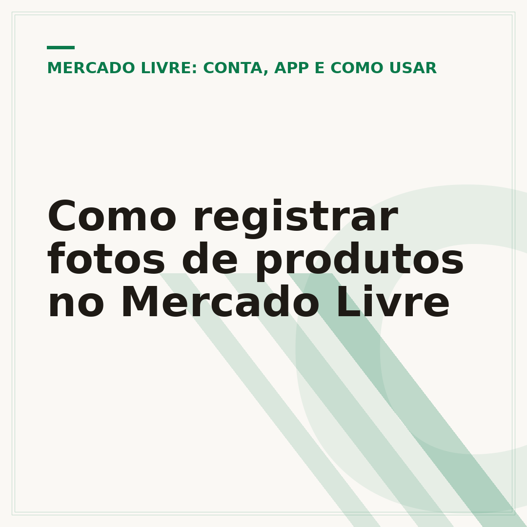 Como registrar fotos de produtos no Mercado Livre