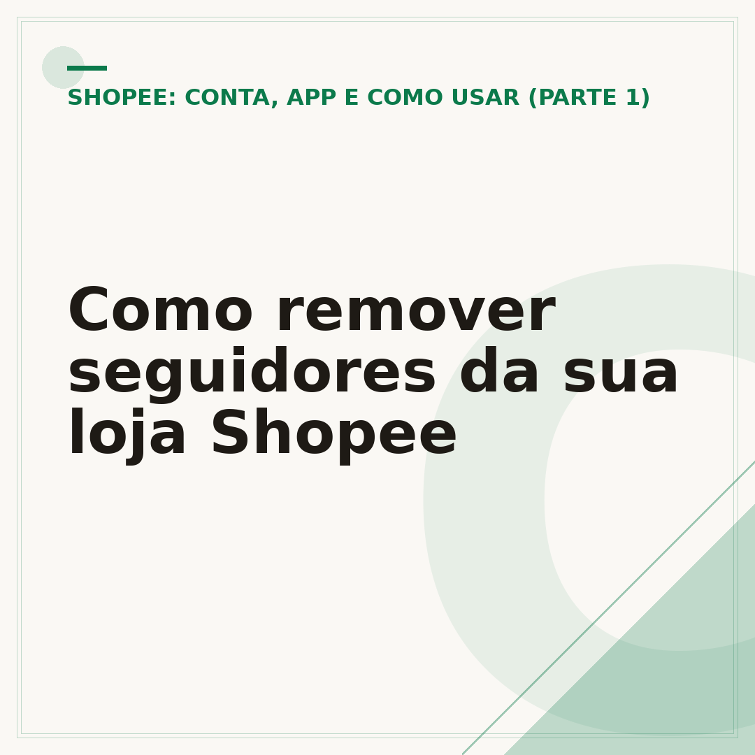 Como remover seguidores da sua loja Shopee