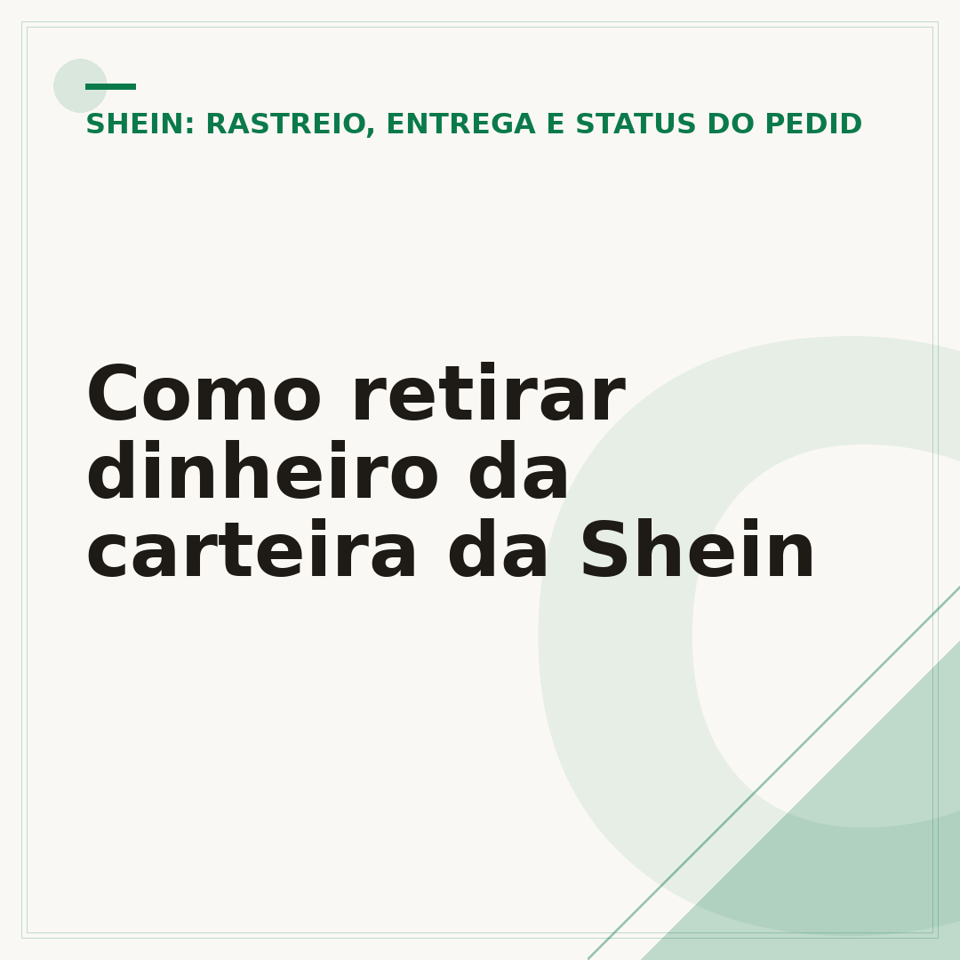Como retirar dinheiro da carteira da Shein