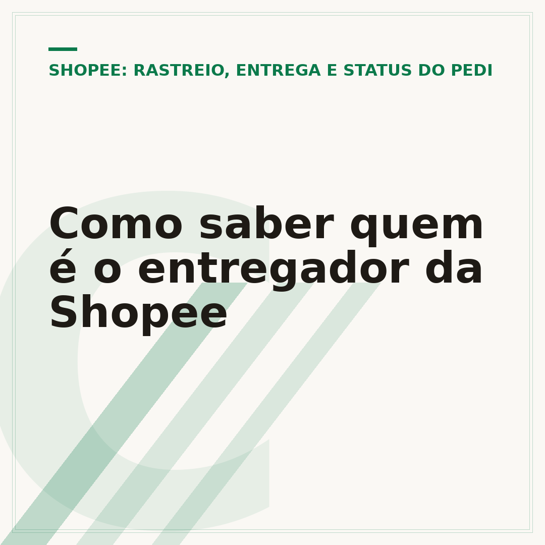 Como saber quem é o entregador da Shopee