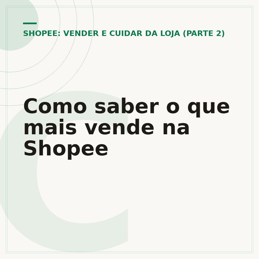 Como saber o que mais vende na Shopee
