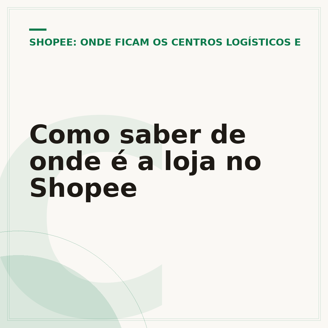 Como saber de onde é a loja no Shopee