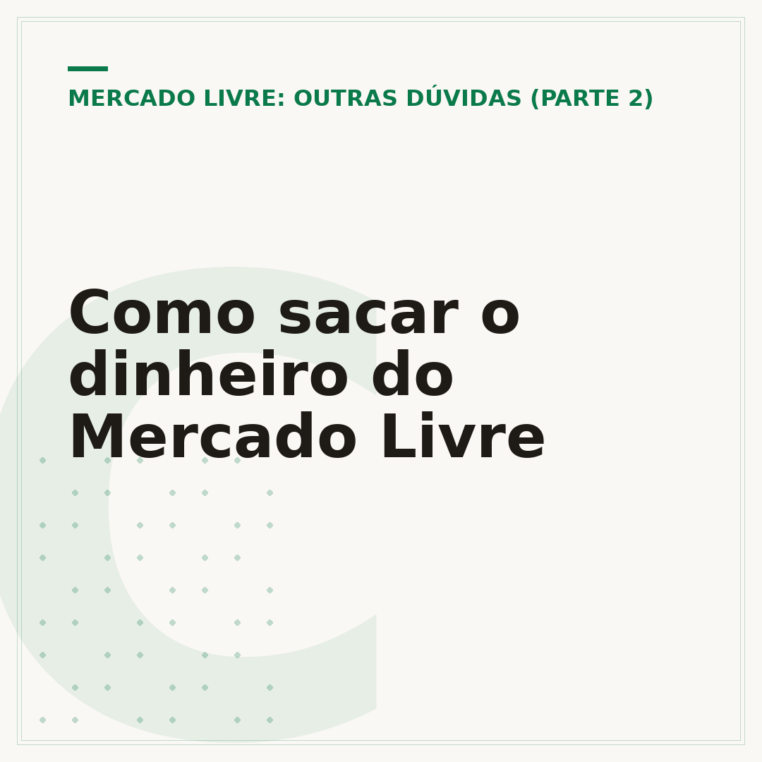 Como sacar o dinheiro do Mercado Livre