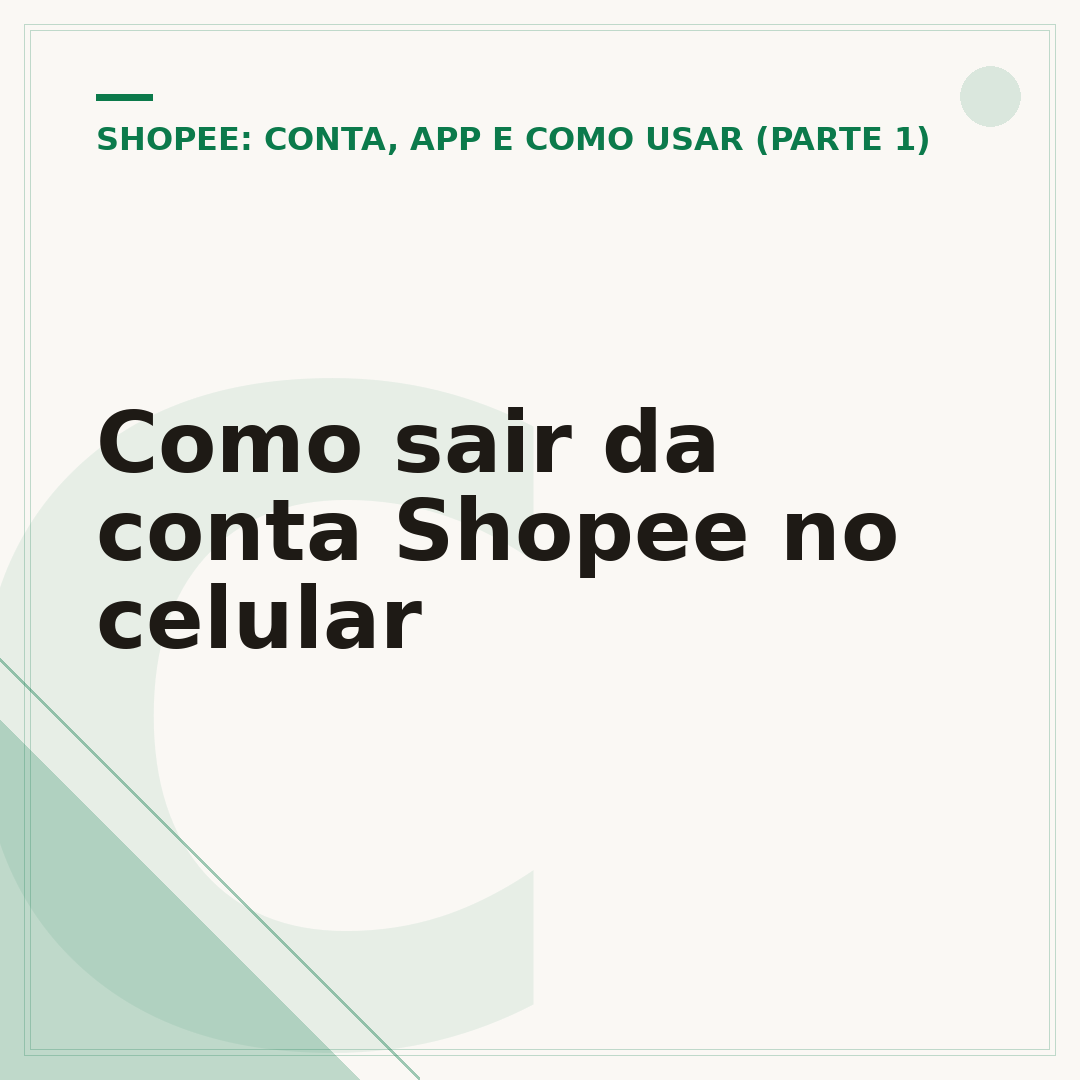 Como sair da conta Shopee no celular