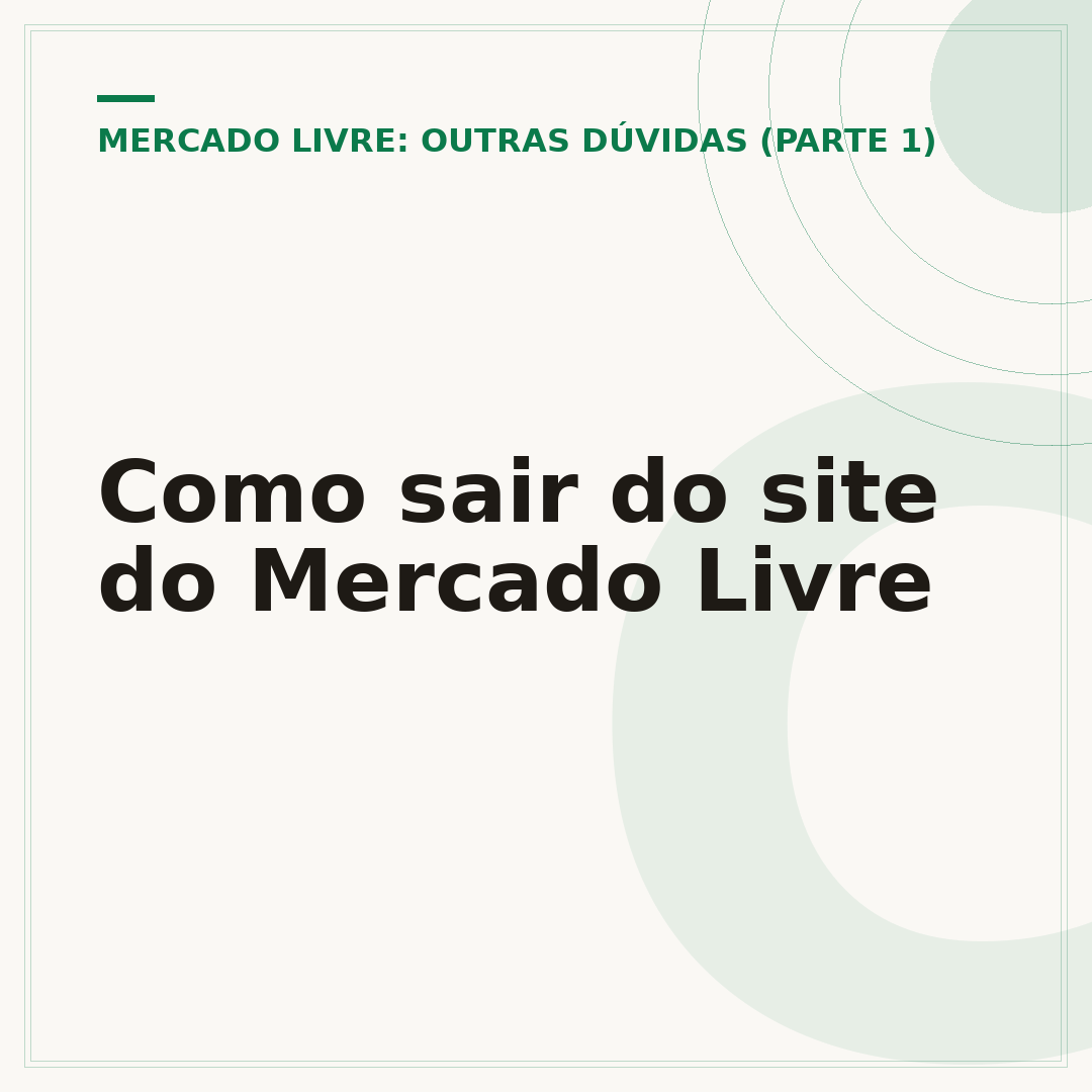 Como sair do site do Mercado Livre