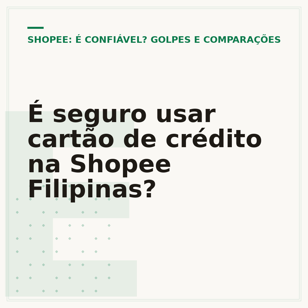 É seguro usar cartão de crédito na Shopee Filipinas?