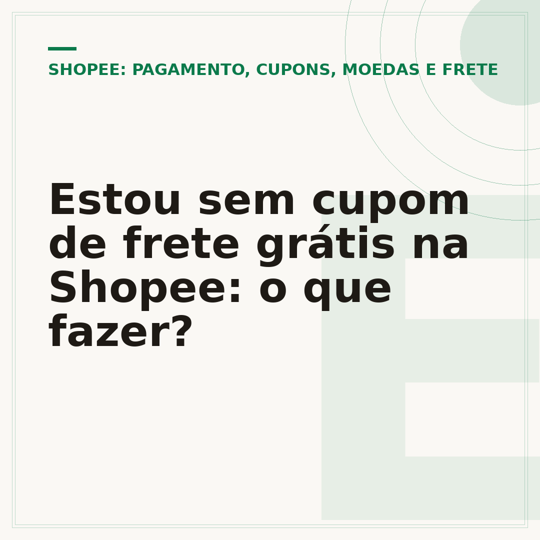 Estou sem cupom de frete grátis na Shopee: o que fazer?