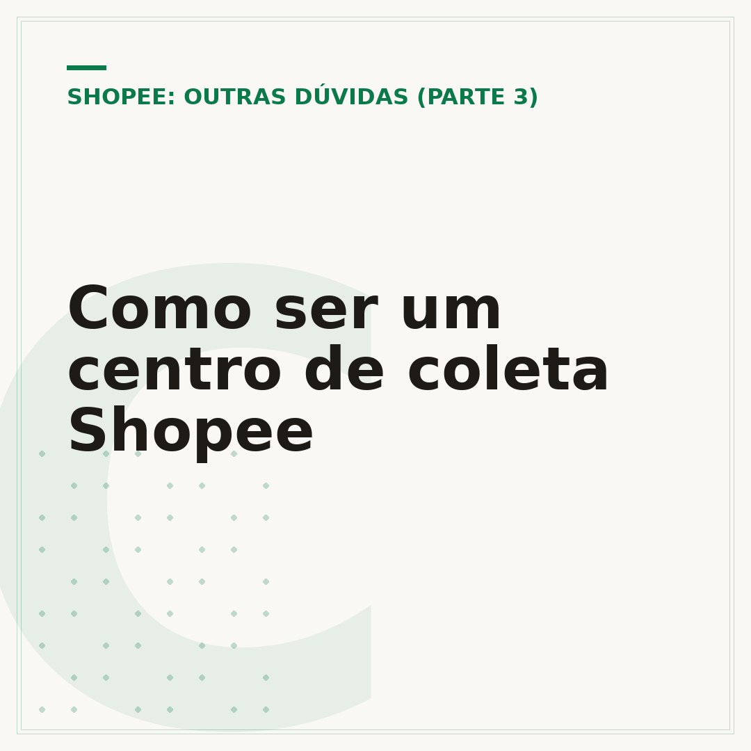 Como ser um centro de coleta Shopee