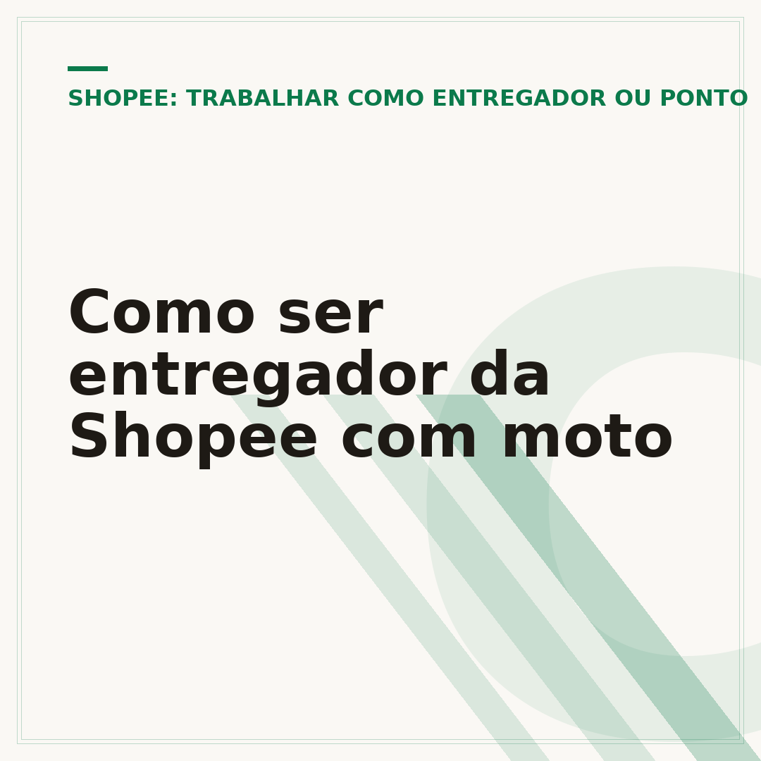 Como ser entregador da Shopee com moto