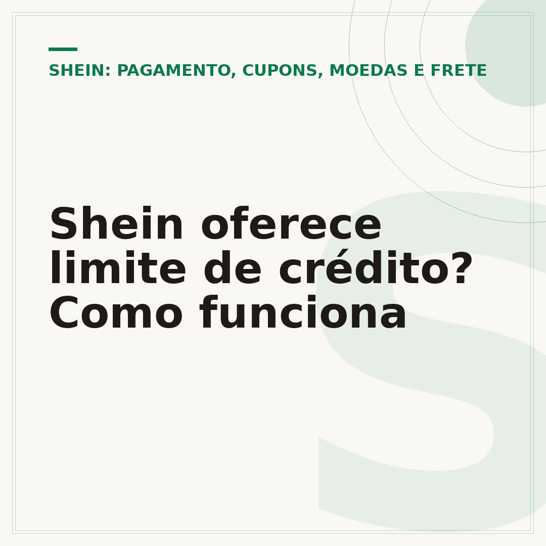 Shein oferece limite de crédito? Como funciona