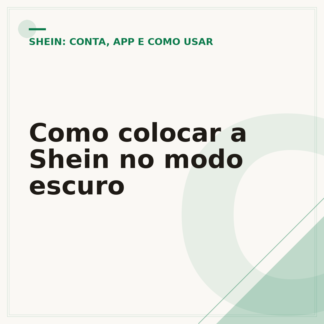 Como colocar a Shein no modo escuro