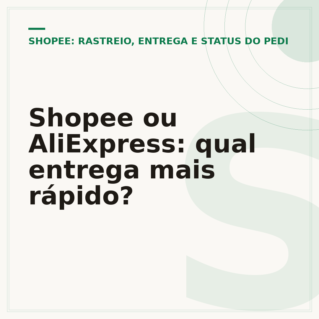 Shopee ou AliExpress: qual entrega mais rápido?