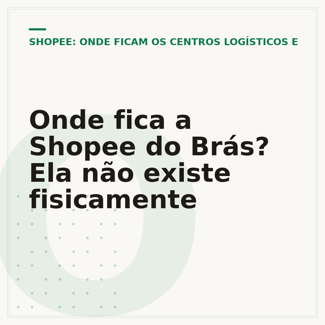 Onde fica a Shopee do Brás? Ela não existe fisicamente