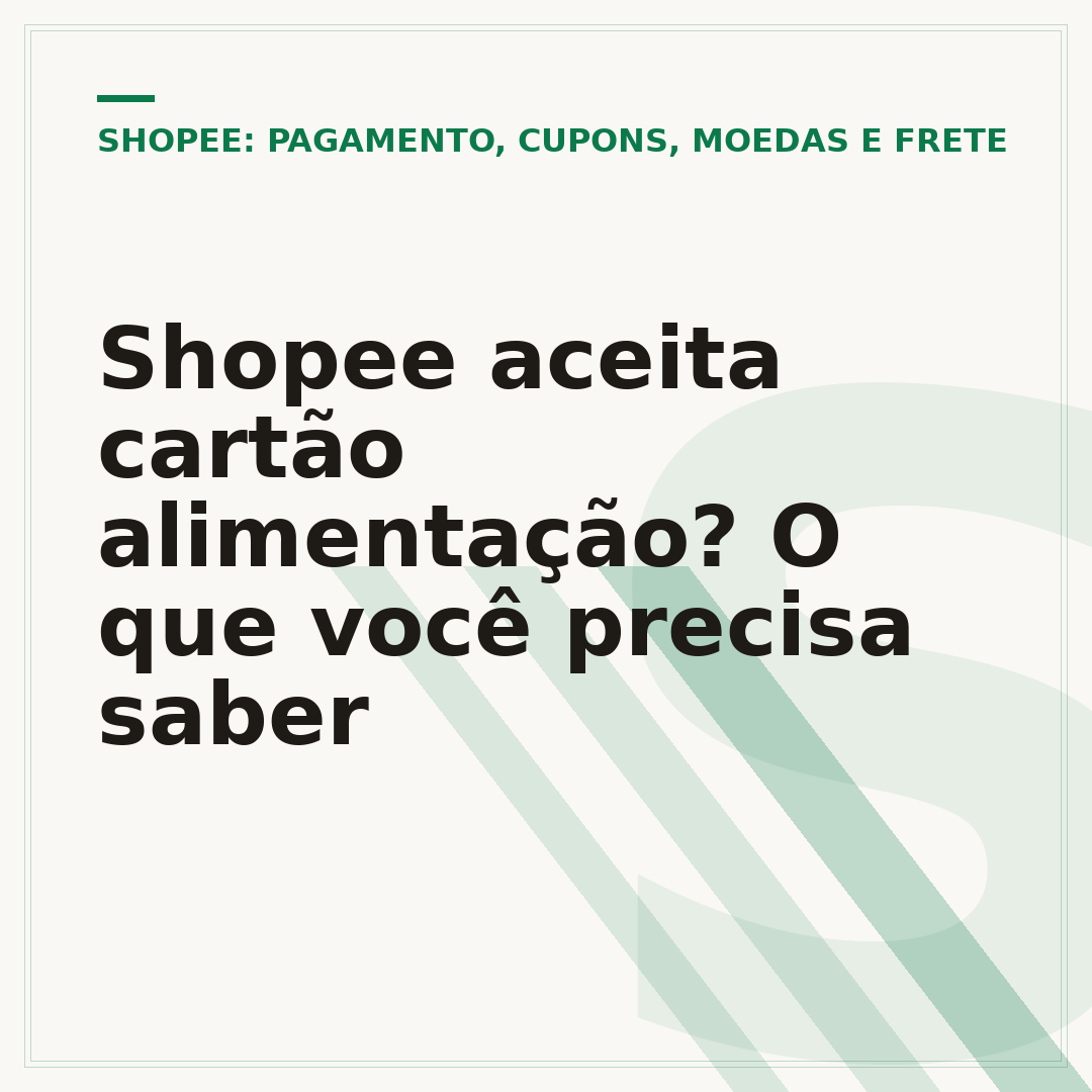 Shopee aceita cartão alimentação? O que você precisa saber