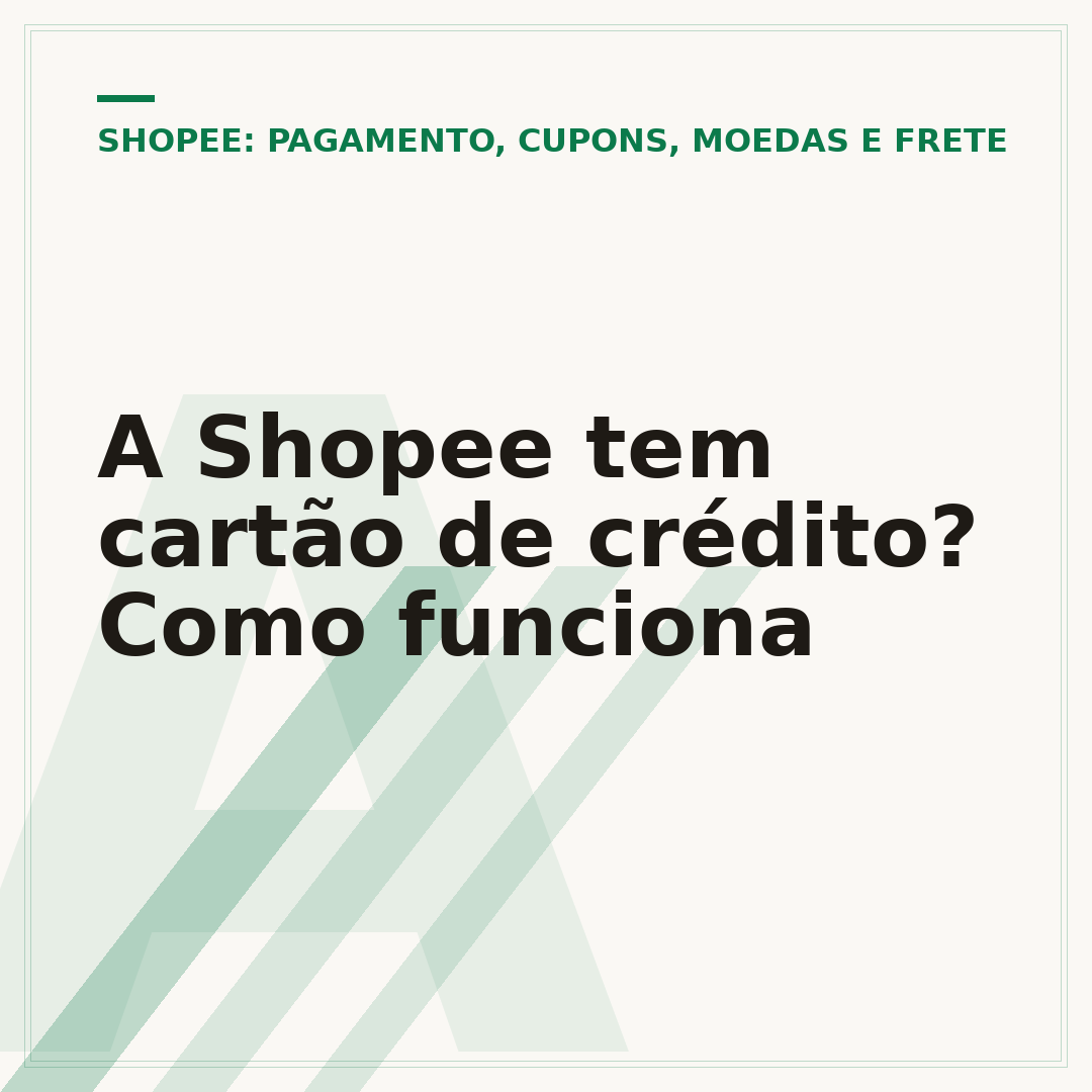 A Shopee tem cartão de crédito? Como funciona