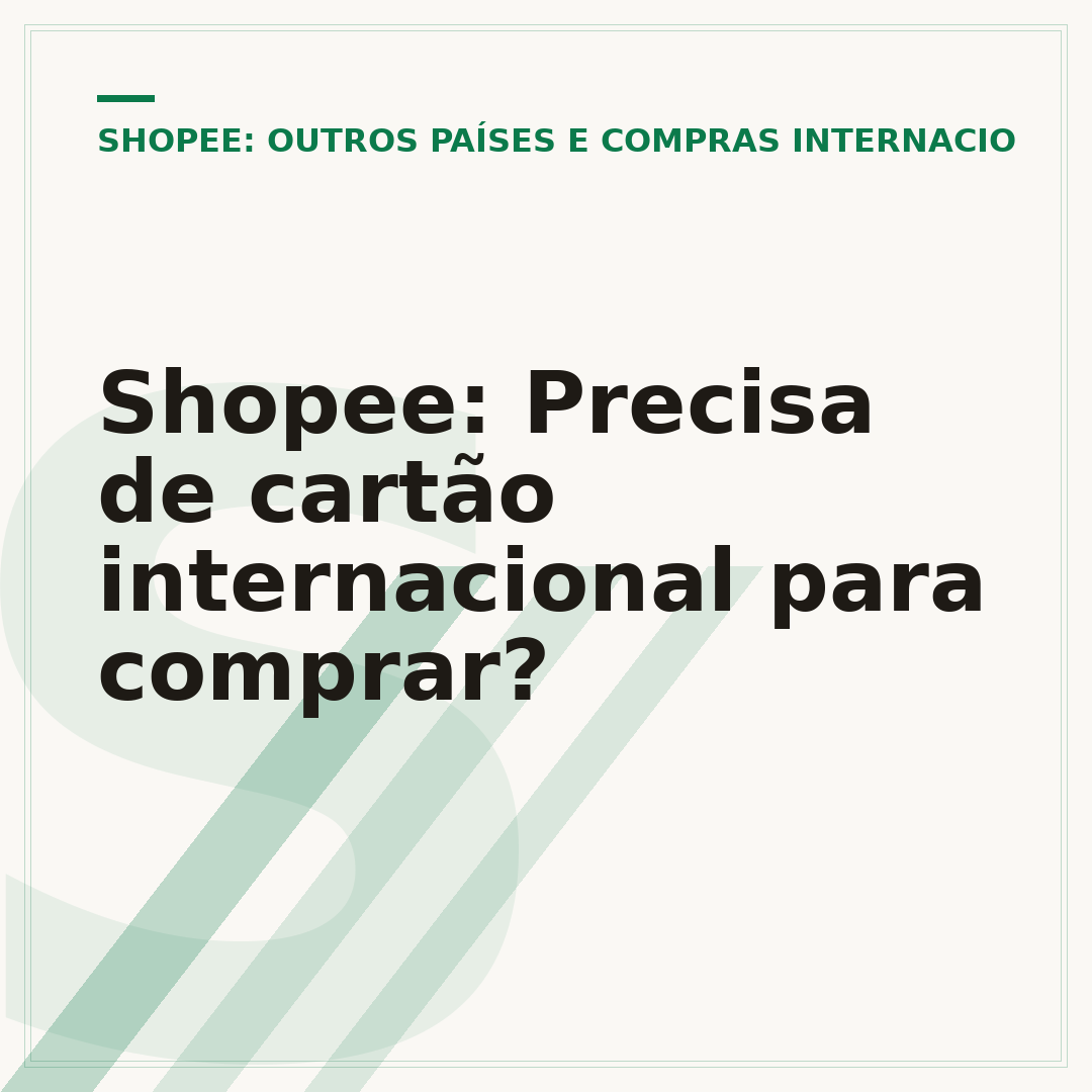 Shopee: Precisa de cartão internacional para comprar?