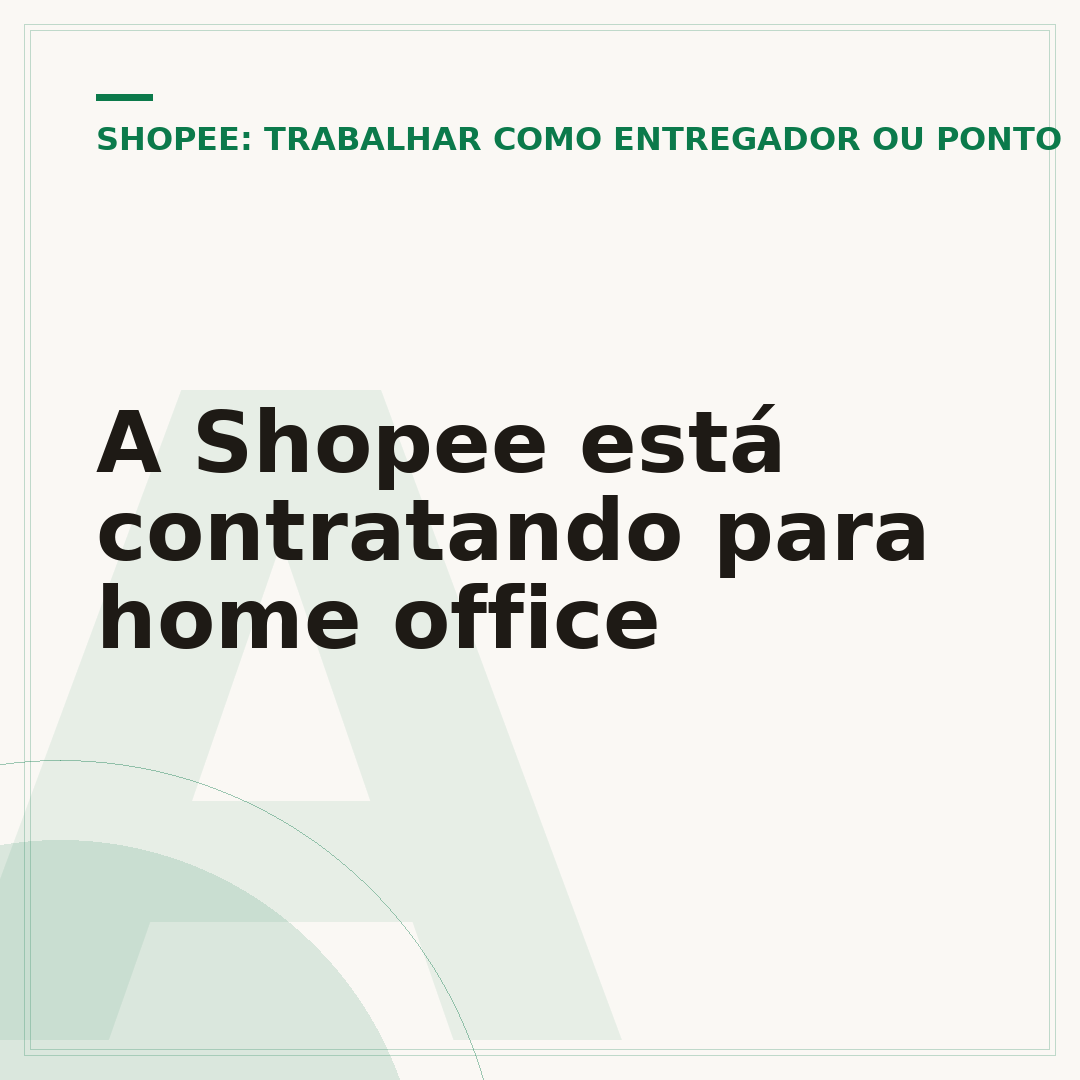 A Shopee está contratando para home office