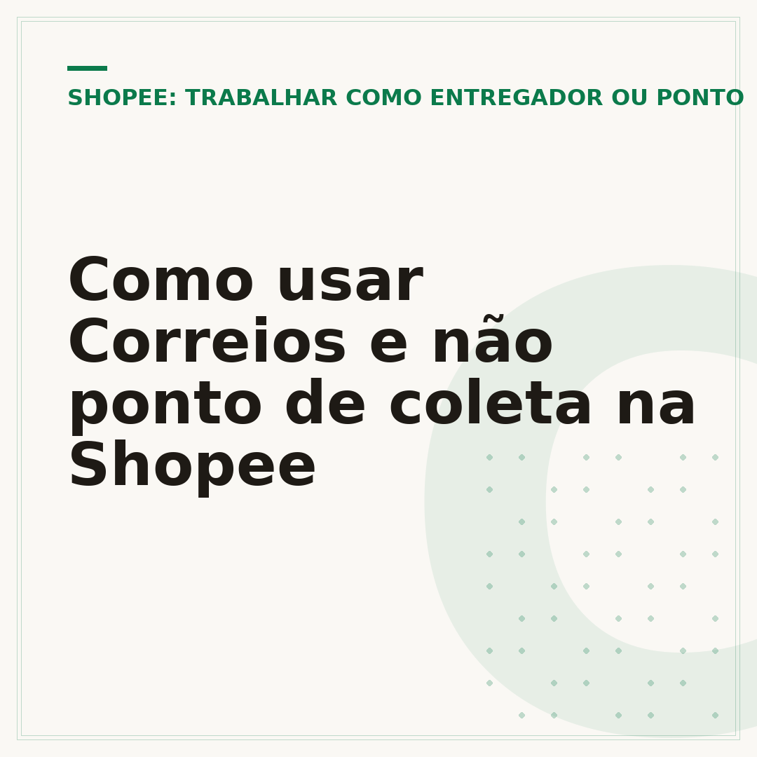 Como usar Correios e não ponto de coleta na Shopee