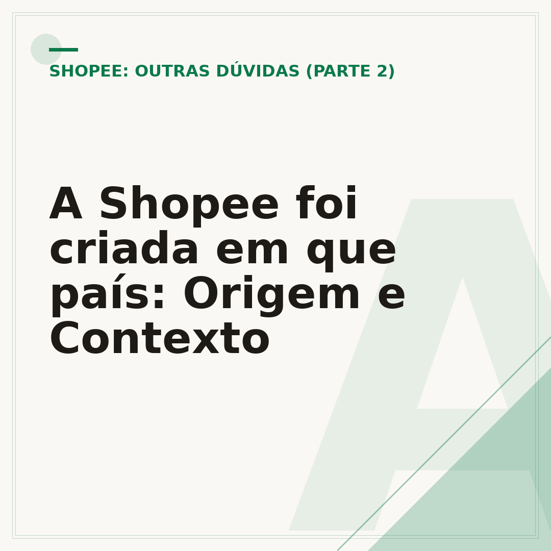A Shopee foi criada em que país: Origem e Contexto